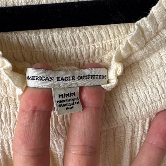 American Eagle Outfitters Cream Lace Mini Dress - Picture 2 of 9